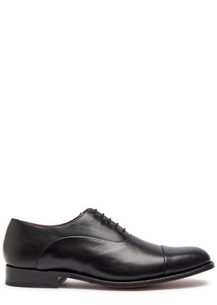 Grenson Bert Leather Derby Shoes - Black - 12 (IT46 / UK12)