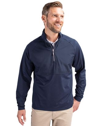 Cutter & Buck Adapt Eco Knit Hybrid Recycled Mens Quarter Zip