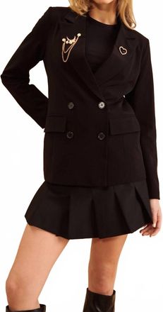 John & Jenn Grand Soiree Blazer In Black