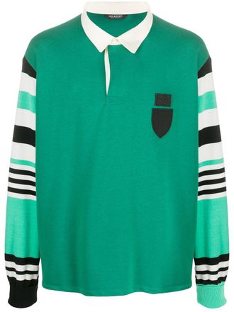 Neil Barrett Poloshirt met gestreepte mouwen - Groen