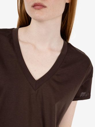 SOLOTRE T-shirt scollo V moro