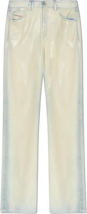 Diesel 1971 D-Sent-Fsi Broek - Dames - Regular Fit Jeans - Beige - W24 L32 - Denim - Jeans