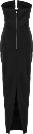 Rick Owens Womens Black Wool Long Dress