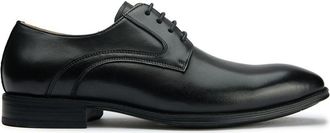 Sole Mens Ldn Jareth Derby Shoes - Black Leather - Size UK 12