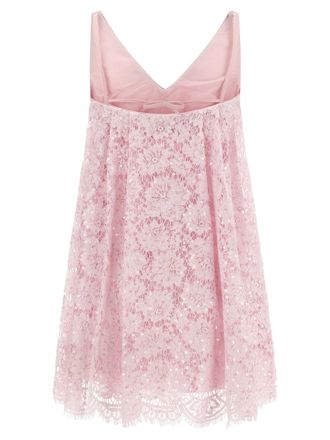 Self Portrait Sequin Lace Dress - Pink