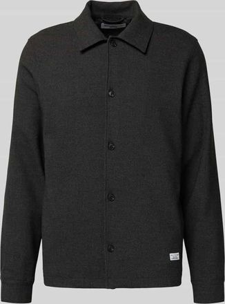 Marc O'Polo Denim Marc OPolo Denim Regular Fit Freizeithemd mit Viskose-Anteil in Anthrazit Melange, Größe XXL