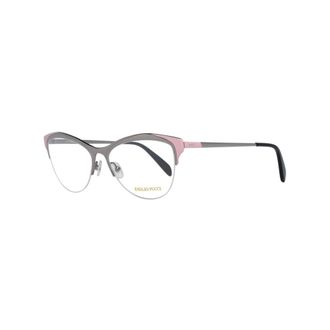 Pucci Glasses, female, Gray, Size: ONE SIZE Silver Cat Eye Optical Frames