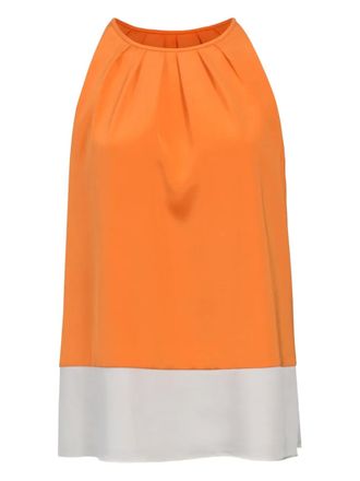Theory 610 mm tweekleurige haltertop - Oranje