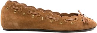 Isabel Marant Ballerine Balfy in pelle scamosciata - Marrone