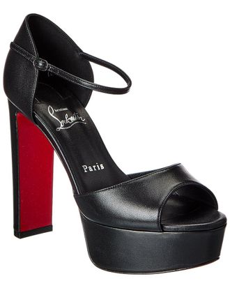 Christian Louboutin Sandaloo 130 Leather Platform Sandal