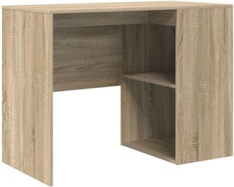 vidaXL Desk with Shelf Sonoma oak 102 x 50 x 75 cm Engineered Wood Vidaxl