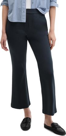 Marc O'Polo Jerseyhose MARC OPOLO MARTHE Flared, Damen, Gr. 32, N-Gr, martime blau, Jersey, Obermaterial: 70% Viskose, 25% Polyamid, 5% Elasthan, ausgestellt kn&ouml;c