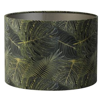 Light & Living Pantalla De L&aacute;mpara - Amazone - Verde - Textil - - Light&living
