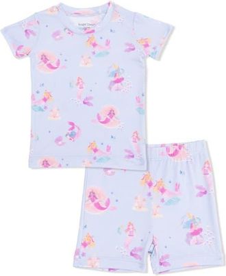 Angel Dear Kids Mermaid Princess Shirt & Shorts Set in Lavender at Nordstrom, Size 18-24M