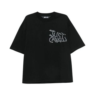 Just Cavalli Camiseta - Tops - Hombre - Negro - S