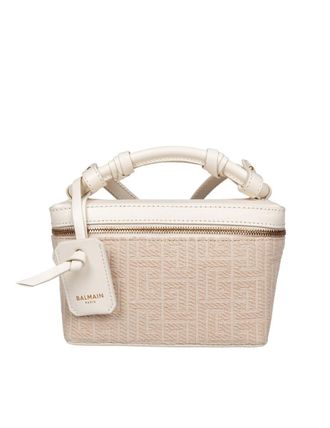 Balmain B-Army Jacquard Canvas Pouch