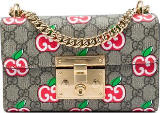 Gucci Pre-owned Gucci Small GG Supreme Apple Padlock Crossbody Ladies NSWVITFU4S23SM3X