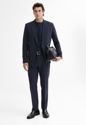 Lindbergh Mens Double-breasted stretch suit Slim fit