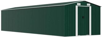 vidaXL Cobertizo De Jard&iacute;n Acero Galvanizado Verde 257x779x181 Cm Vidaxl