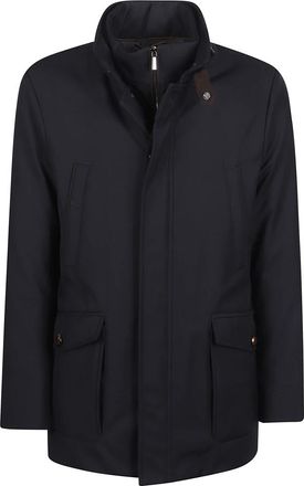 Moorer Heren, Jassen, Blauw, Maat: L