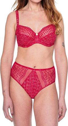 Louisa Bracq Tweegy Full Cup Bra In Rouge A Levre