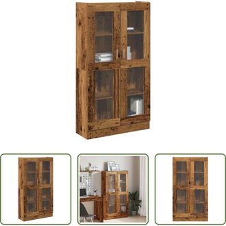 vidaXL vidaXL Credenza in legno antico - Credenza Alta Legno Antico 82,5x30,5x150 cm in Truciolato