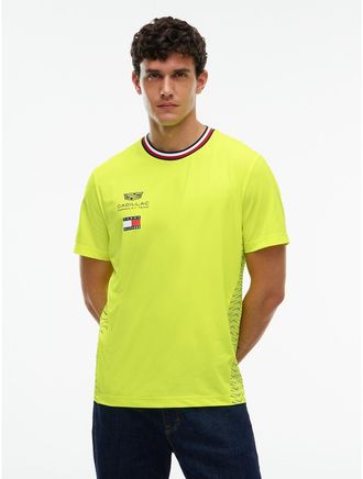 Tommy Hilfiger Mens Tommy x Cadillac F1 Team Replica T-Shirt - Safety Yellow - XXL