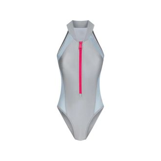 Khrisjoy Dames, Badkleding, Grijs, Maat: S Poliester