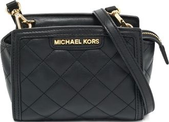 Michael Kors Kleine gewatteerde leren crossbodytas - Zwart