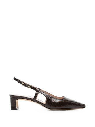 Stuart Weitzman Slingback Shoes Leather Baby Babette
