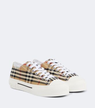 Burberry Zapatillas de lona con Burberry Check