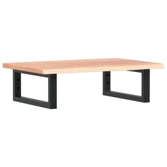 Berkfield Home Basin Shelf Wall Mounted&not;Steel and&not;Solid Wood Oak in Brown