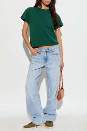 Rag & Bone Cotton T-shirt With Crew Neck, Womens, Green