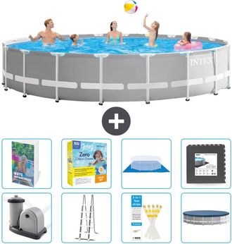 Intex Piscina Prism Frame Redonda - 610x132 Cm - 9-piezas S607
