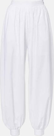 Rotate Nicola high-rise cotton poplin balloon pants