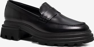 Hogan Gl&auml;nzende Ledermokassins mit dicker Sohle Hogan 10-Storey