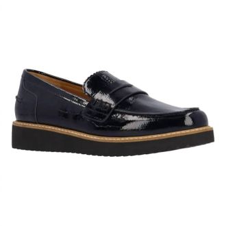 L'Amour Des Pieds Womens Zyra Leather Loafers In Black