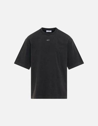 Off-white Mens Off-White Bacchus Skate Fit Black T-Shirt - Size: 40
