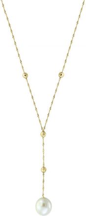 Effy 14K Yellow Gold Frsh Water Pearl Lariat Necklace in 14K Gold at Nordstrom, Size 18