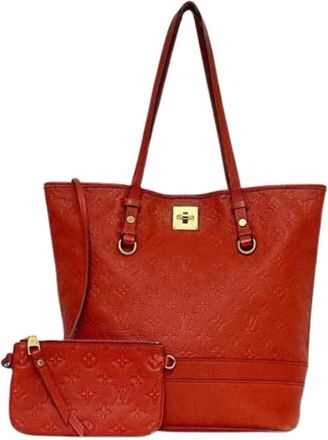 Louis Vuitton Pre-owned Monogram Empreinte Tote Bag - Dames - Vintage Shopper - Rood - ONE Size - Vintage