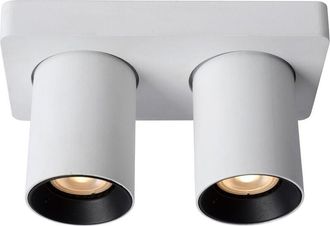 Lucide Lucide - nigel - Ceiling Spotlight - led Dim to warm - GU10 - 2x5W 2200K/3000K - White