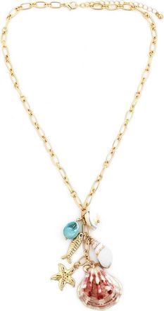 Panacea Shells Charm Necklace in Ivory at Nordstrom