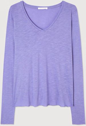 American Vintage Womens Jacksonville Long Sleeve T-Shirt In Provence Vintage