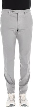 Pantaloni Torino Super Slim Fit Cotton-Silk Trousers