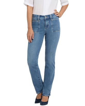 NYDJ Marilyn Bastille Sea Straight Leg Jean