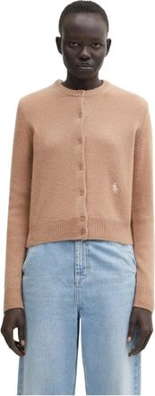 Sporty & Rich C&aacute;rdigan Bordado con Botones - Knitwear - Mujer - Marr&oacute;n - XS