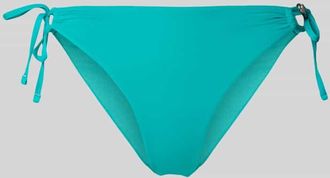 Guess Slim Fit Bikini-Hose mit Logo-Detail in Tuerkis, Gr&ouml;&szlig;e XL