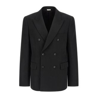 Comme Des Gar&ccedil;ons Peak-Lapel Double-Breasted Blazer - male - Comme des Gar&ccedil;ons - Blazers - Black - 2XL - Jackets