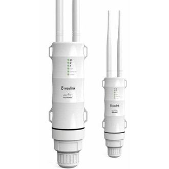 OEM Amplificador/repetidor Wifi Potente Para Exteriores Wavlink Ac600 Con Poe/doble Banda 2.4+5g/2 Antenas Wifi De Largo Alcance
