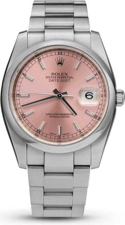 Rolex Pre-owned Rolex Datejust Automatic Chronometer Pink Dial Unisex Watch 116200 PSO
